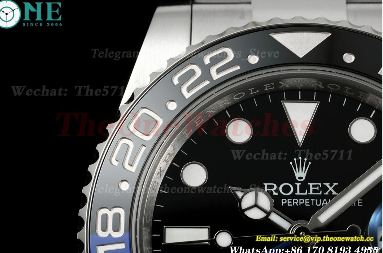 THBF Black 126710 40mm Master Batman Oys Dial GMT SH3285 SS SS II 0104